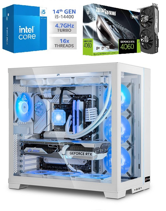 PC GAMING - INTEL i5 14400 [10 CORE] + RX 7600XT 16GB GDDR6 (o 4060Ti) - 32GB RAM DDR5 6000MHz + SSD M2 1TB